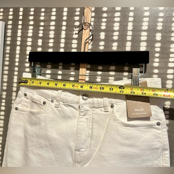 💜 NWT Madewell Tile White The Petite '90s Straight Jean Size 29P - Picture 10 of 11